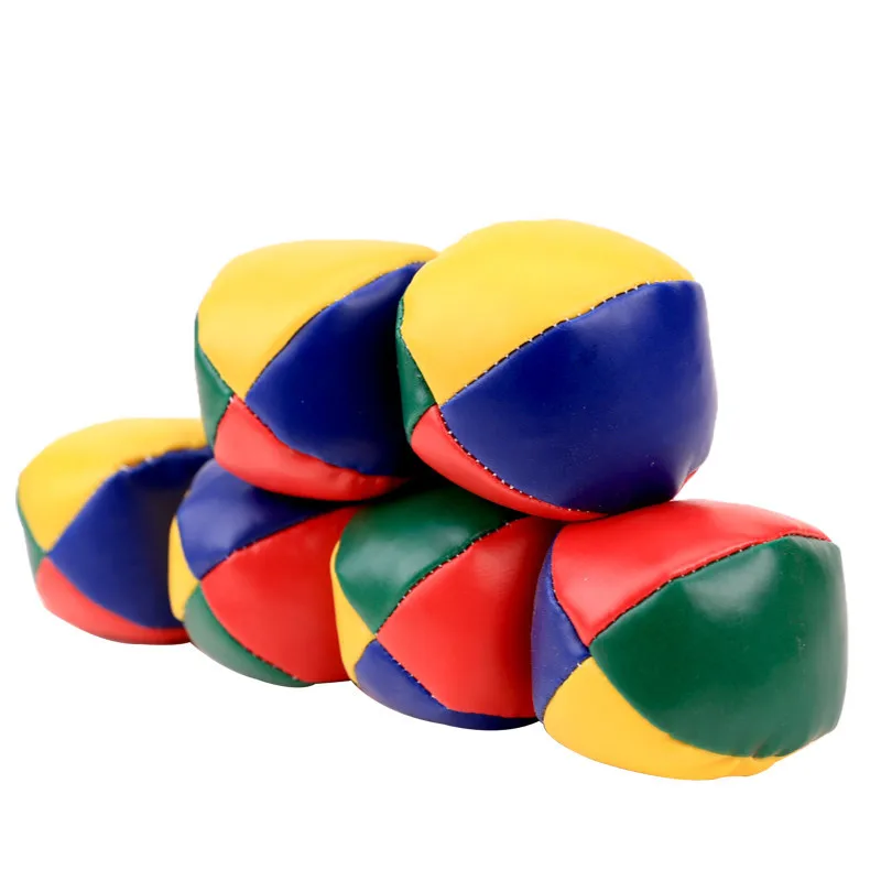 PVCjuggling bola bolsa de arena al aire libre multicolor principiante 1/3/6/12 bolsas de arena juguete de aprendizaje circular suave duradero circo niño adulto
