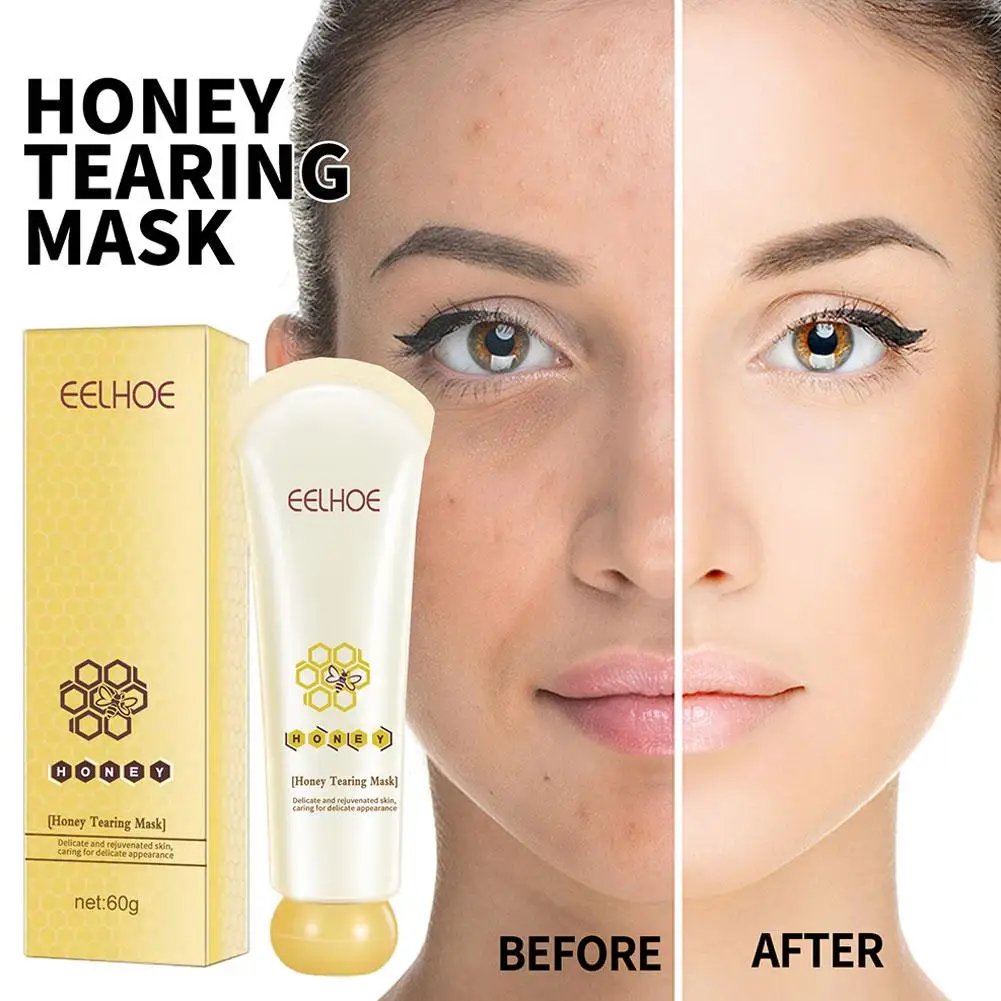 

Honey Tearing Mask Shrinks Pores Peel Off Mask Remove Skin Face Face Control Clean Deep Blackhead Skin Care Oil Pores Cream K9T8