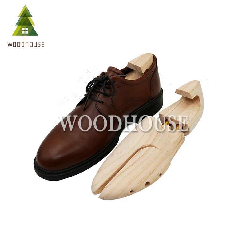 Men's and Women's Shoe Trees Twin Tube Adjustable New Zealand Pine Wood Shoe Tree