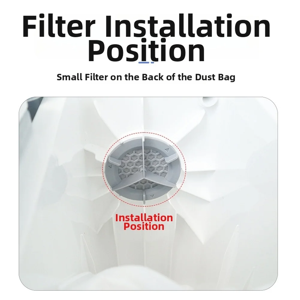 Small Filter for Roborock For p20 For p20 Pro Robot Vacuum Charging Station Back Replacement Part ABS Material