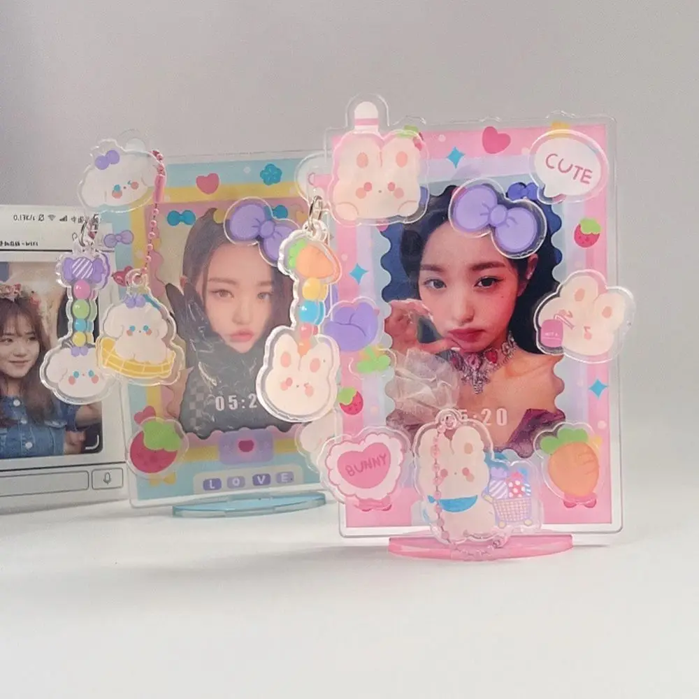 INS Acrylic Photo Pictures Frames Photocard Frame Cartoon Card Display Stand Photo Holder Photo Protection Card Sleeve Desktop