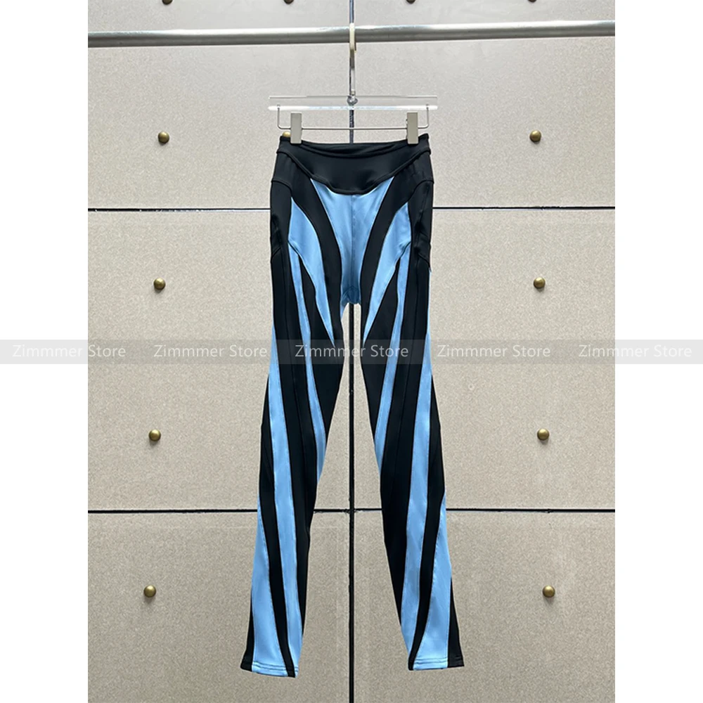 2024 Summer New Design Spiral Splicing Spice Girls Sexy Slim Yoga Bottom Leggings