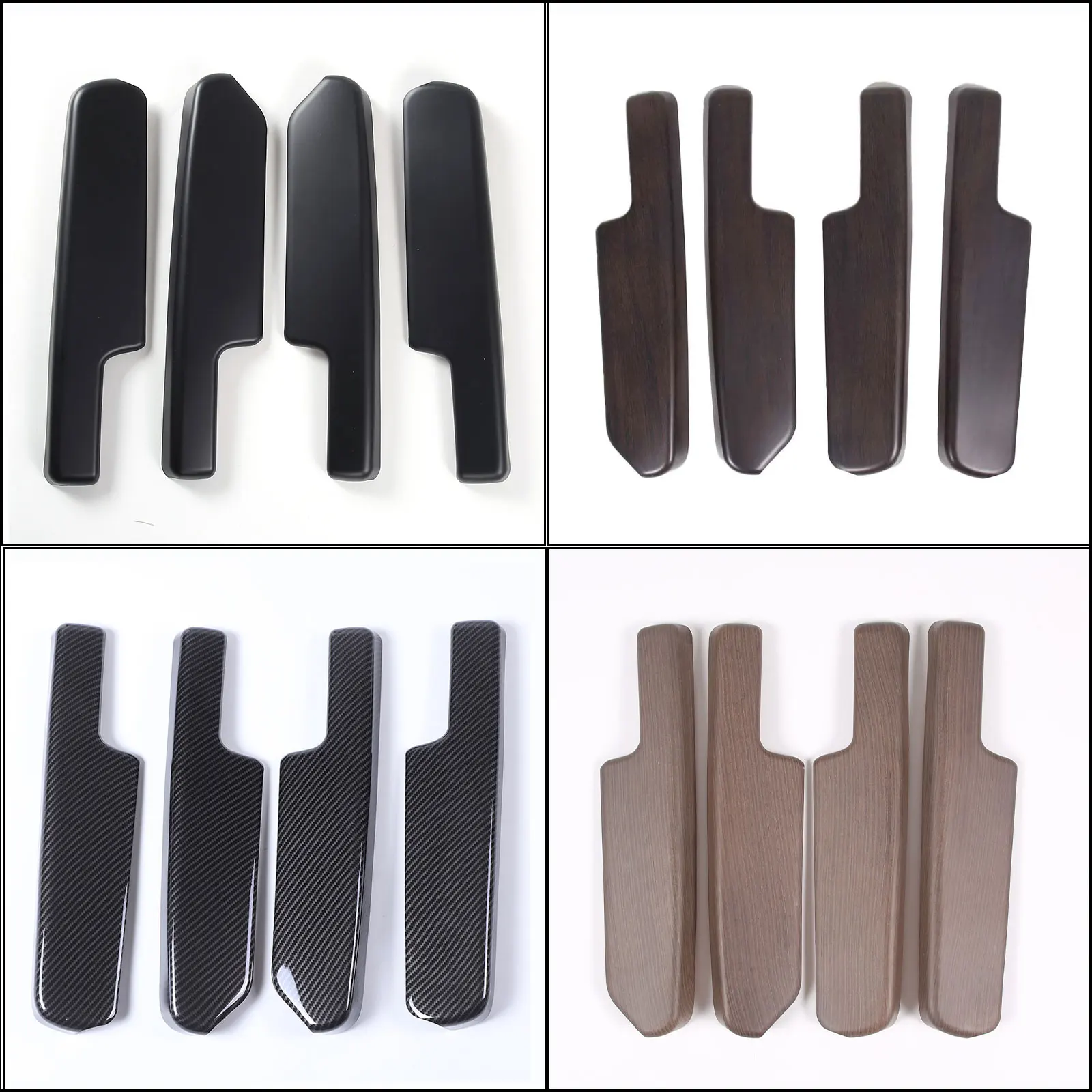 Zinky Car Door Inner Door Panel Decorative Panel Cover for Toyota Tundra Pickup 2022+ ABS Carbon Fiber Interior Accessories 4PCS