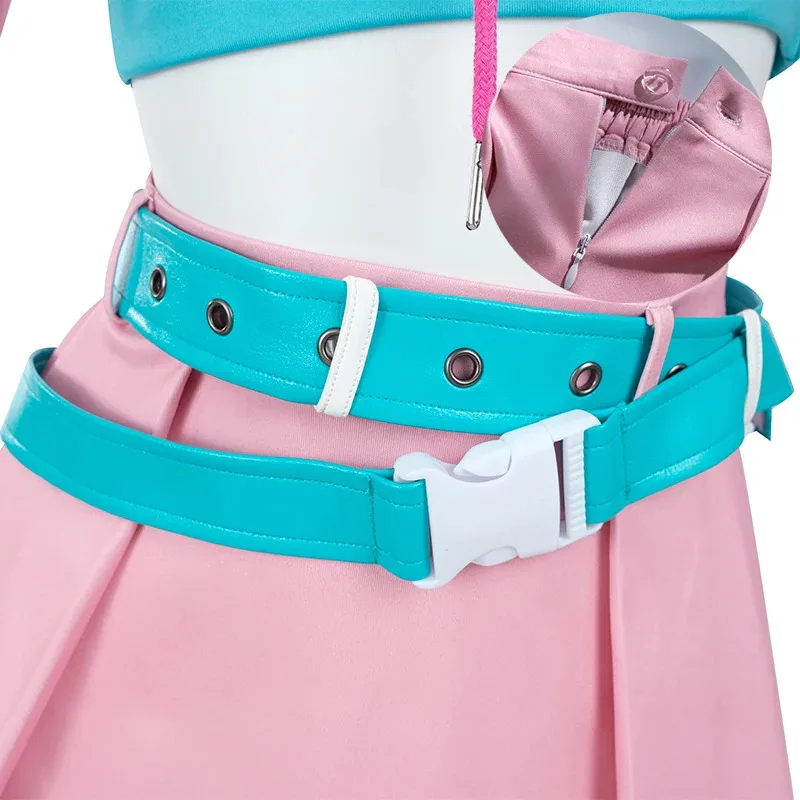 dd54ROLECOS オリジナル 2025 Fortnit コスプレ衣装レーシングスーツハロウィン女性衣装トップスカート靴下と帽子