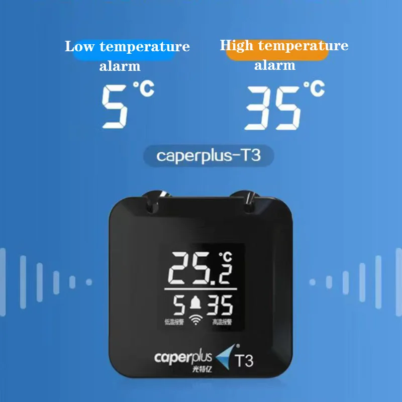 Caperplus T3 Fish Tank WIFI Smart Temperature Thermometer Aquarium Turtle Accessories Fishbowl Thermostat Digital Thermomether