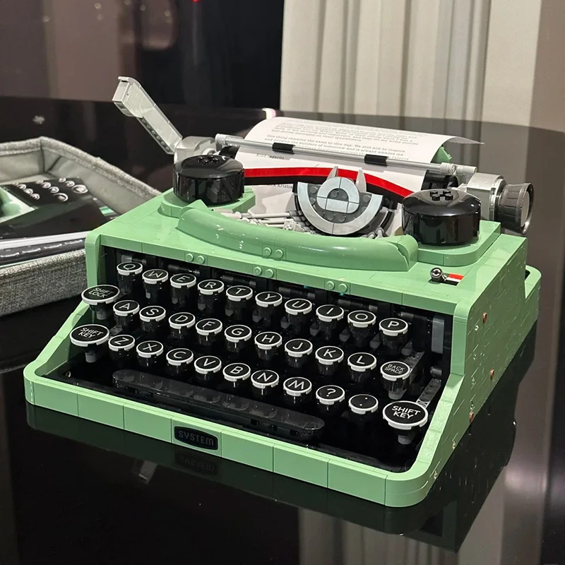 

2079PCS Ideas Retro Typewriter Building Blocks MOC Construction Bricks Toy Decoration Best Gift For Kids Children Display Model