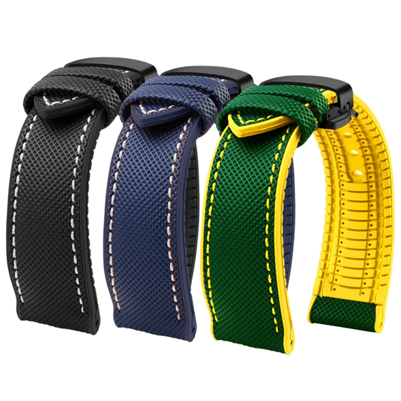 For Casio PROTREK Mountaineering series watchband PRW-60Y/61/50Y/70Y/30 nylon soft rubber Sports Bracelet men Strap 23mm