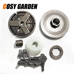 COSY Gas Chainsaw Accessories Centrifugal Clutch Chain Sprocket Drum Oil Pump Oil Seal