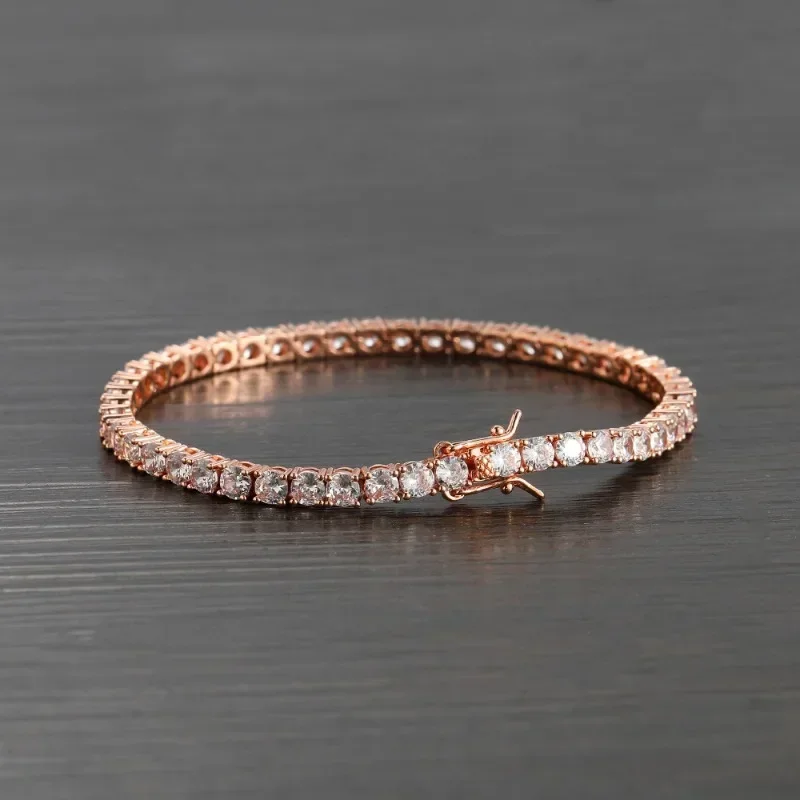 100% 925 Sterling Silver 3mm 4mm 5mm High Carbon Diamond Fashion Super Flash Tennis Bracelet Party Fine Jewelry Gift Wholesale - view 3