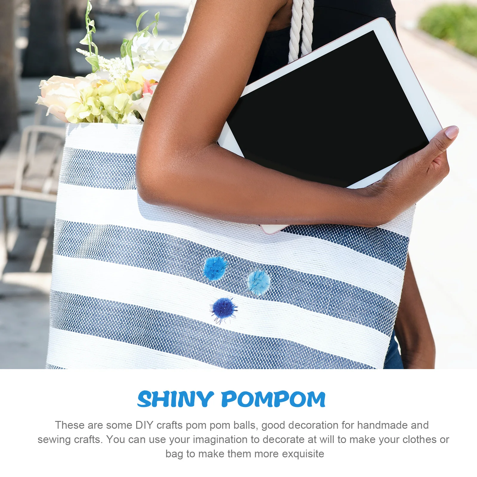 

1000Pcs Craft Pom Pom Balls Small Colored Pompoms for DIY Handmade Sewing Arts Decorations for Clothes Bags Hats