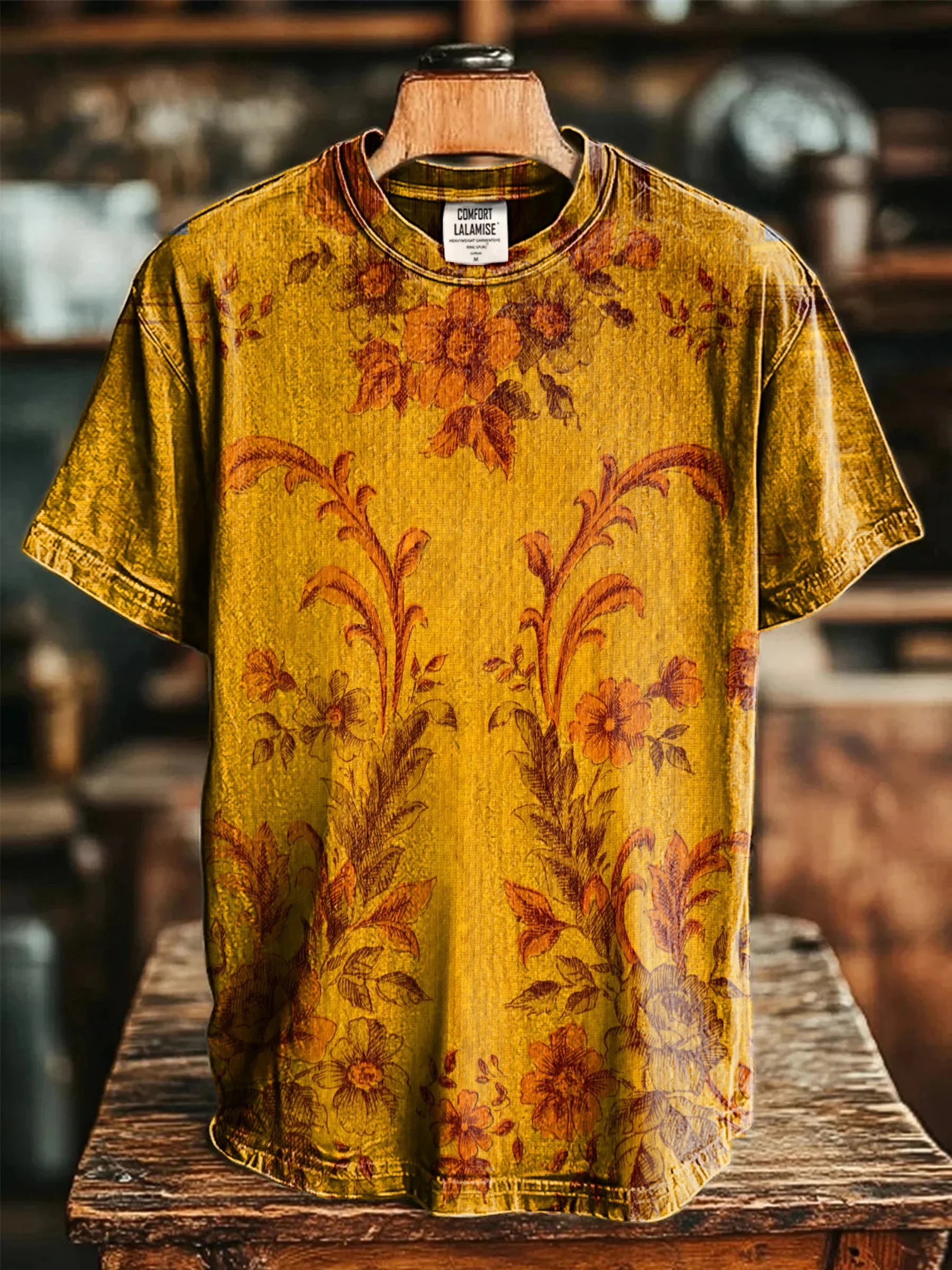 Summer Funny Retro Ethnic Totem Art Print Short Sleeve T-shirt Casual Top for