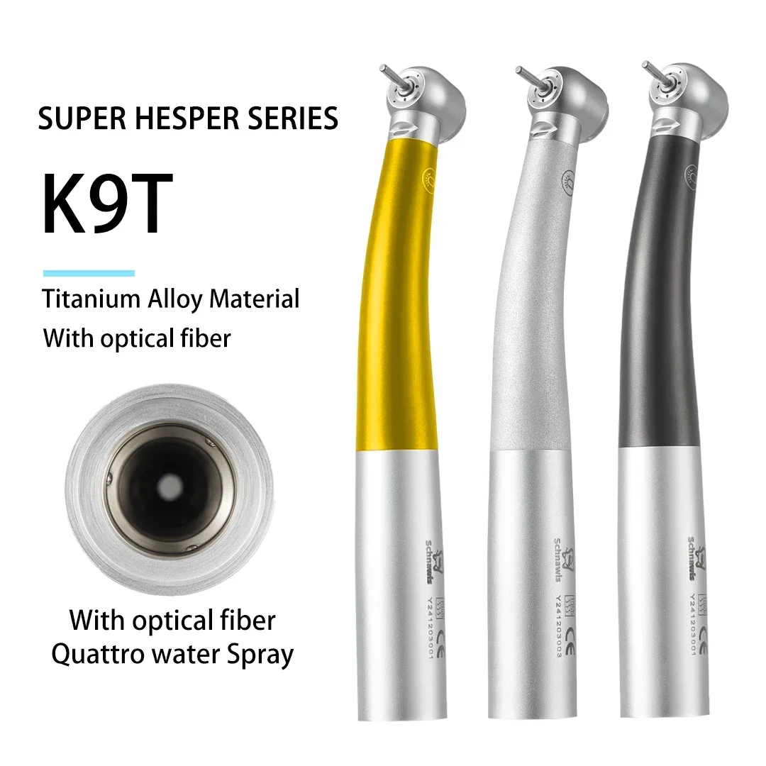 Dental Titanium Alloy Handpiece Fiber Torque Head Air Turbine High Speed Ceramic Bearing for KaVo 2/4/6 Hole Dentist Tool