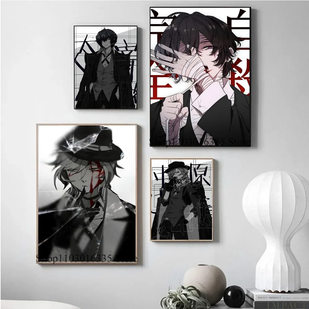 Bungo Stray Dogs Dazai Chuuya Poster Paper Print Home Bedroom Entrance Bar Cafe Art Painting Decoration