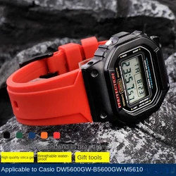 Rubber Strap For G-SHOCK Casio DW-5600 GW6900 DW5600 GW-B5600 GM-5600 GW-M5610 Waterproof Silicone Outdoor Sports Watchband 16mm