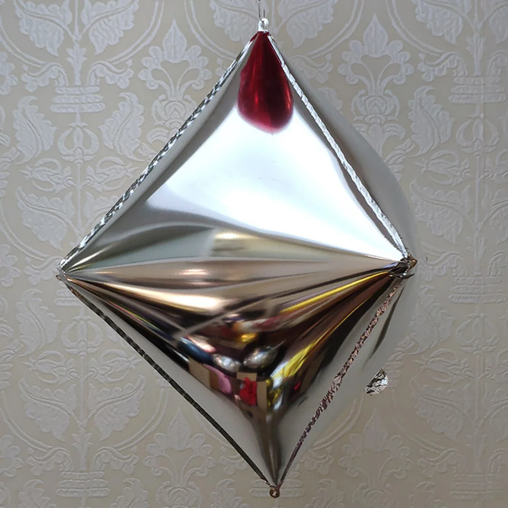 

4Pcs Diamond Shape Balloons 4d Aluminum Film Wedding Party Decorations Photoshoot Birthday Celebration Balloons