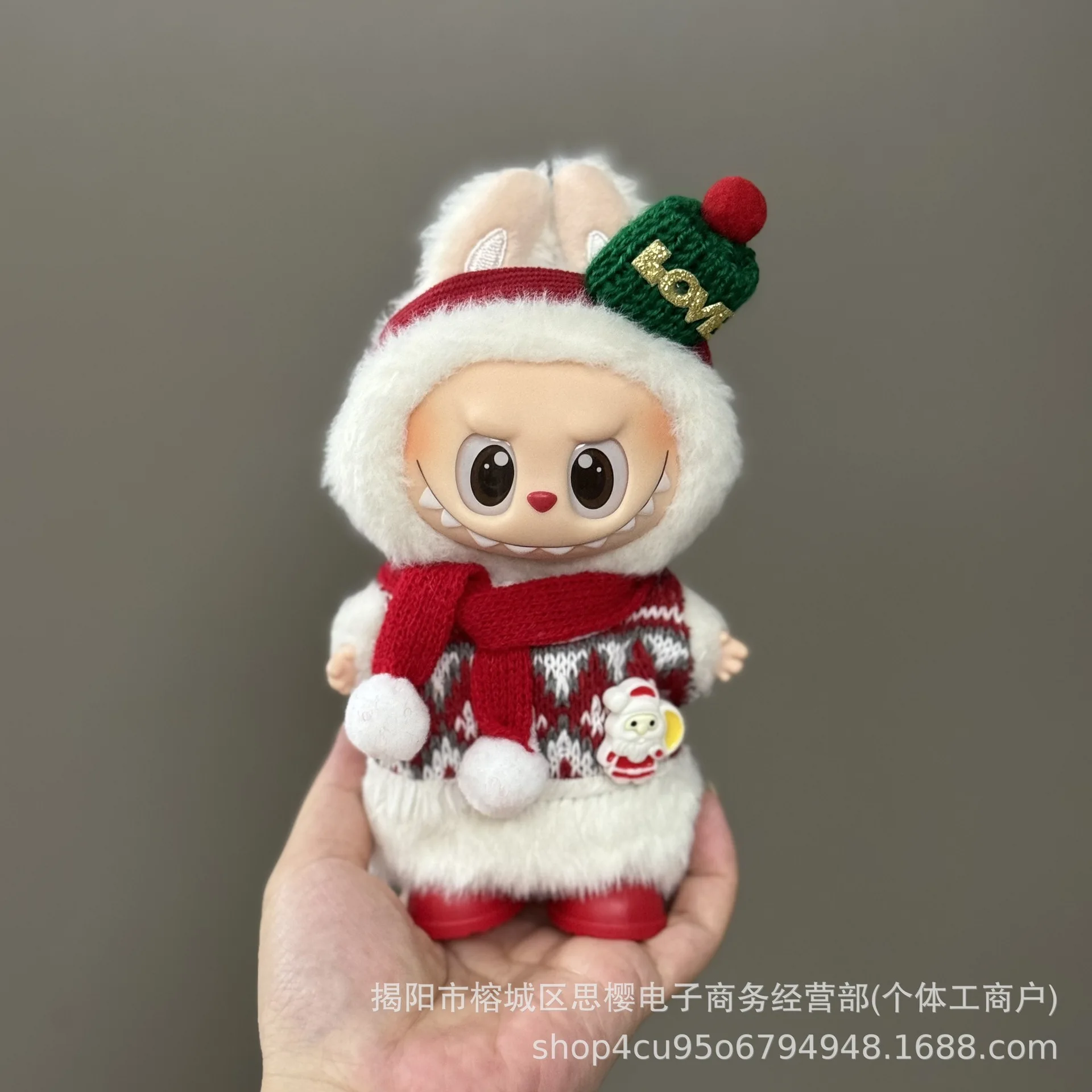 洋服のみ】ラブボバ服 123世代のブラインドボックスドールはクリスマスのお祝いスーツを着ることができます ドールハウスアクセサリー