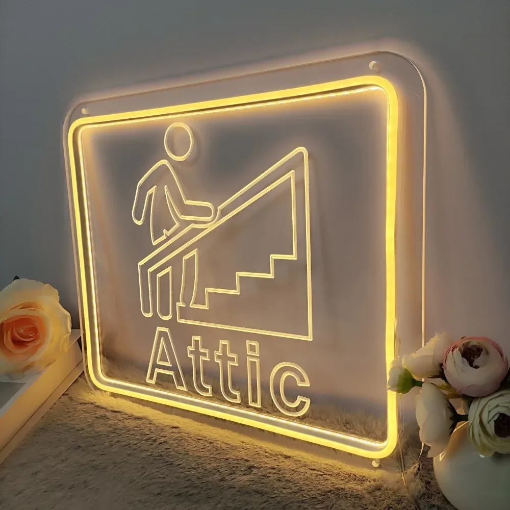 3D-Schnitz-Neonschild, personalisierte LED-Neonlichter, Dachboden-Schild, Wanddekoration für Heimdekorationen, ästhetische 12 Farben mit Dimmerschalter