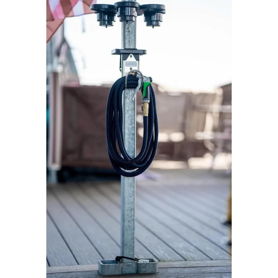 Support de tuyau sécurisé et robuste pour quai, Construction de qualité marine résistante à la rouille aux UV avec Installation facile sans perçage, idéal pour O