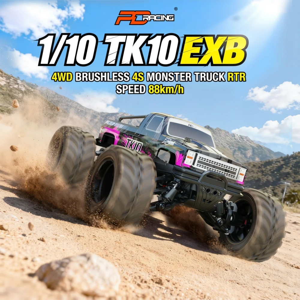 

PD RACING 1/10 Electric Remote Control Model Car TK10 EXB V3 4S Brushless 4WD RC Truck Children's Toys
