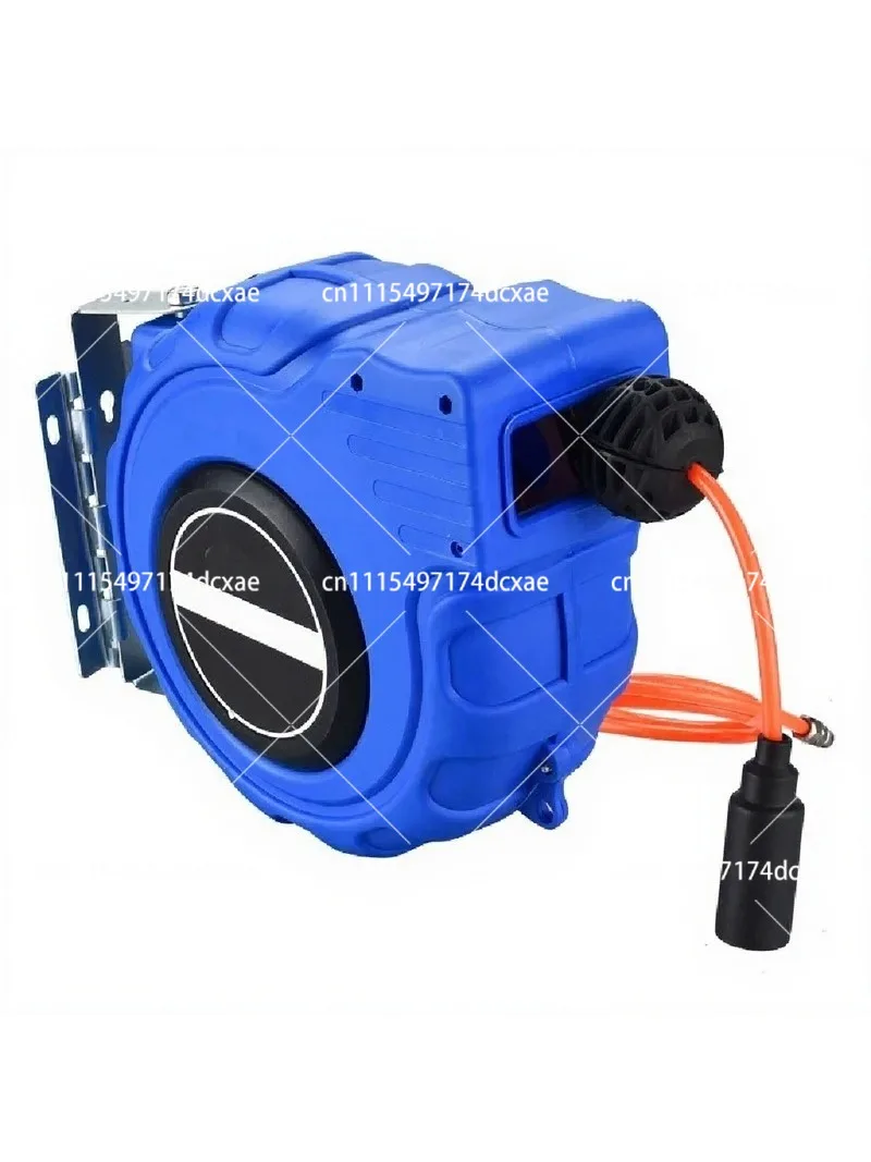 Auto Retractable Hose Reel PU Braided Air Hose 12x8mm Pneumatic Tube for Workshop