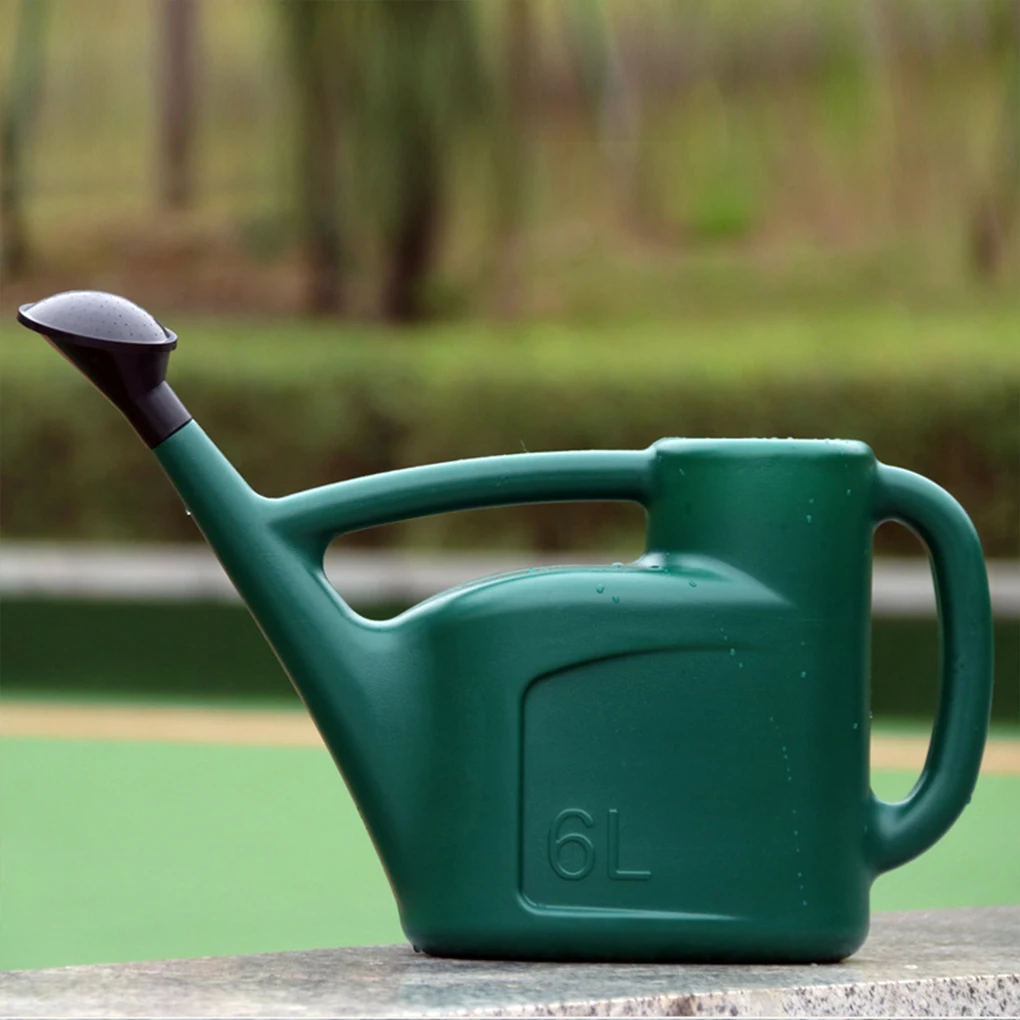 

Watering Can Dual Handle Replacement 6L Wide Mouth Garden Park Lawn Greenhouse Gardening Pot Sprayer Sprinkler with Lid