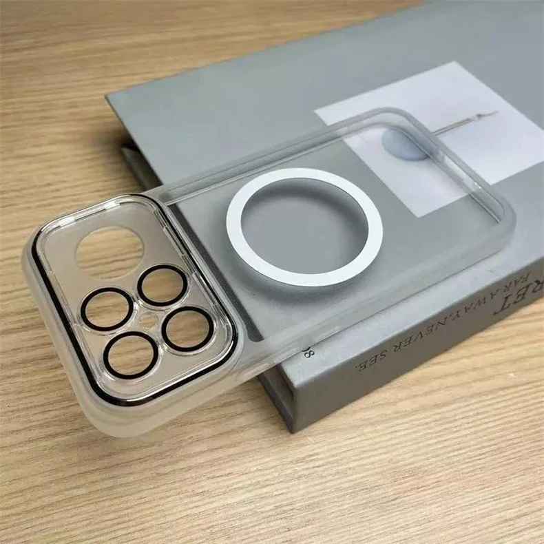 Transparente Silikon-Magnet-TPU-Handyhülle für Xiaomi Poco F9 Ultra F9 Pro F8 Kameraschutz Weiche Haptik Schutzhülle – Detail 1