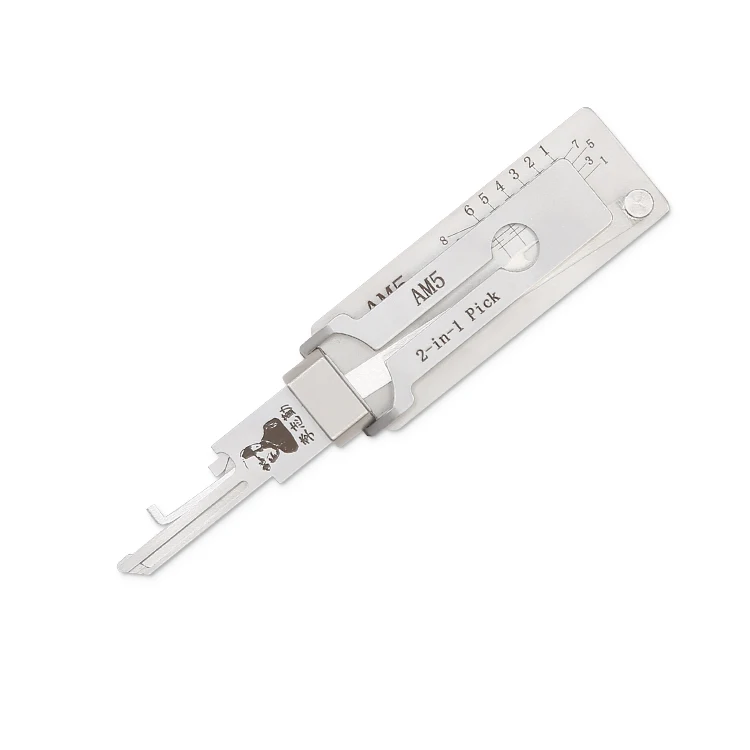

AM5 LISHI 2-in-1 Tool High Quality Stainless Steel for Padlock Residential Professional Locksmith Supplies Repair Tools