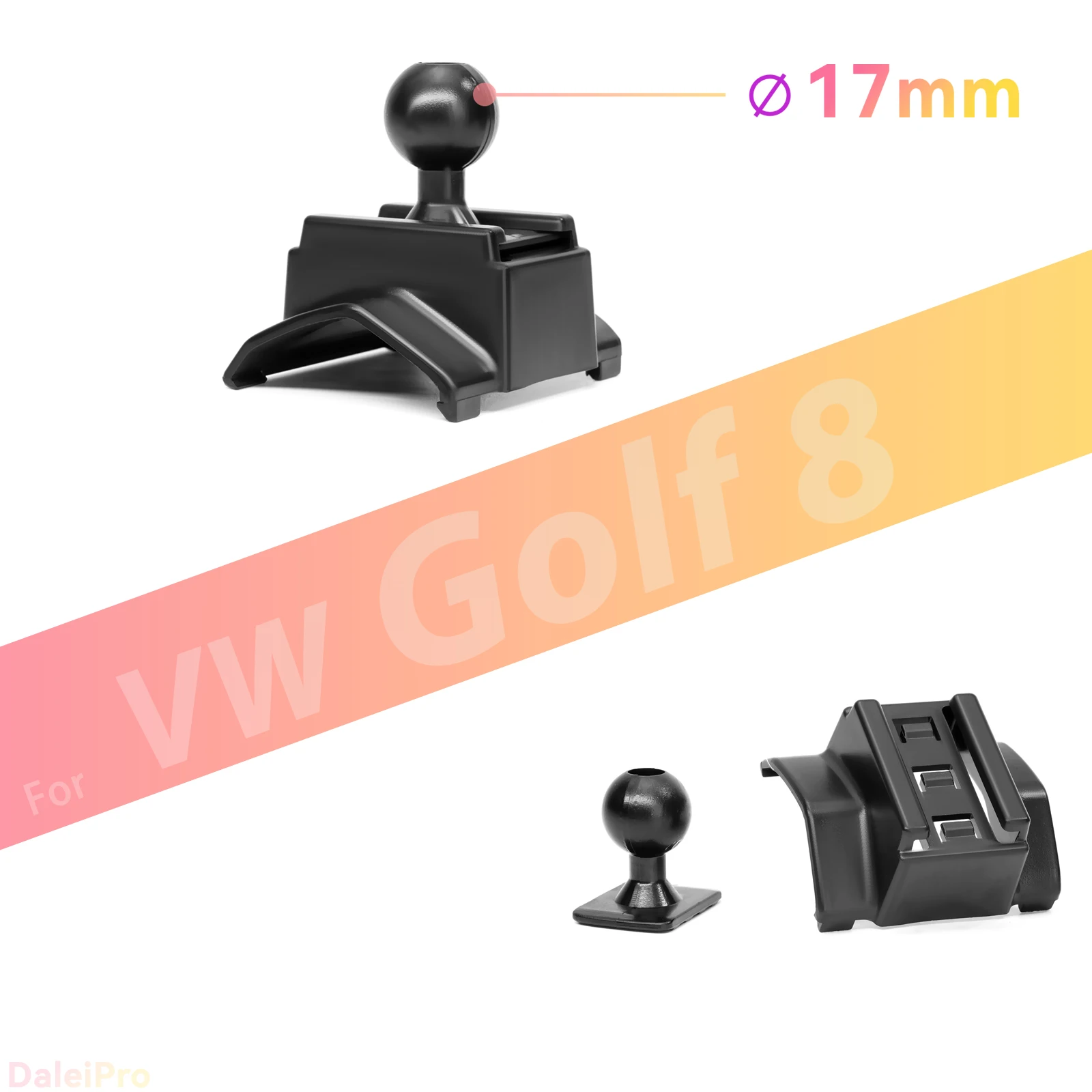 Maßgefertigte Magnetische Handyhalterung mit Luftstromkühlung für Volkswagen Golf 8 MK8 2021-2024, 360° Drehbar ° Schwenkbare Telefonhalterungsbasis – Detail 2