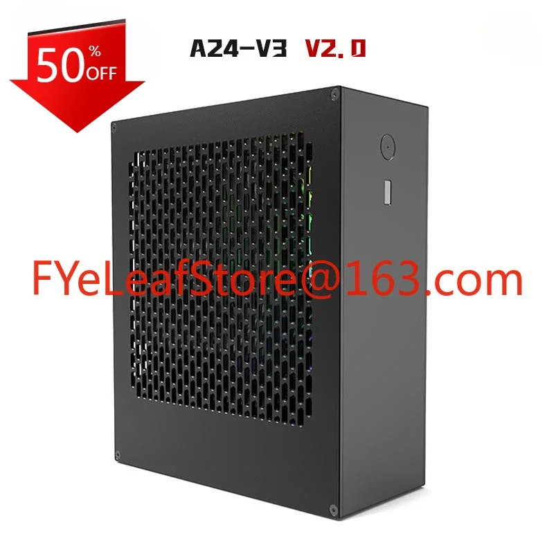 Suitable for Lzmod 4-liter mini A24-V3 2.0 nuclear display 1u power supply itx chassis, all aluminum alloy