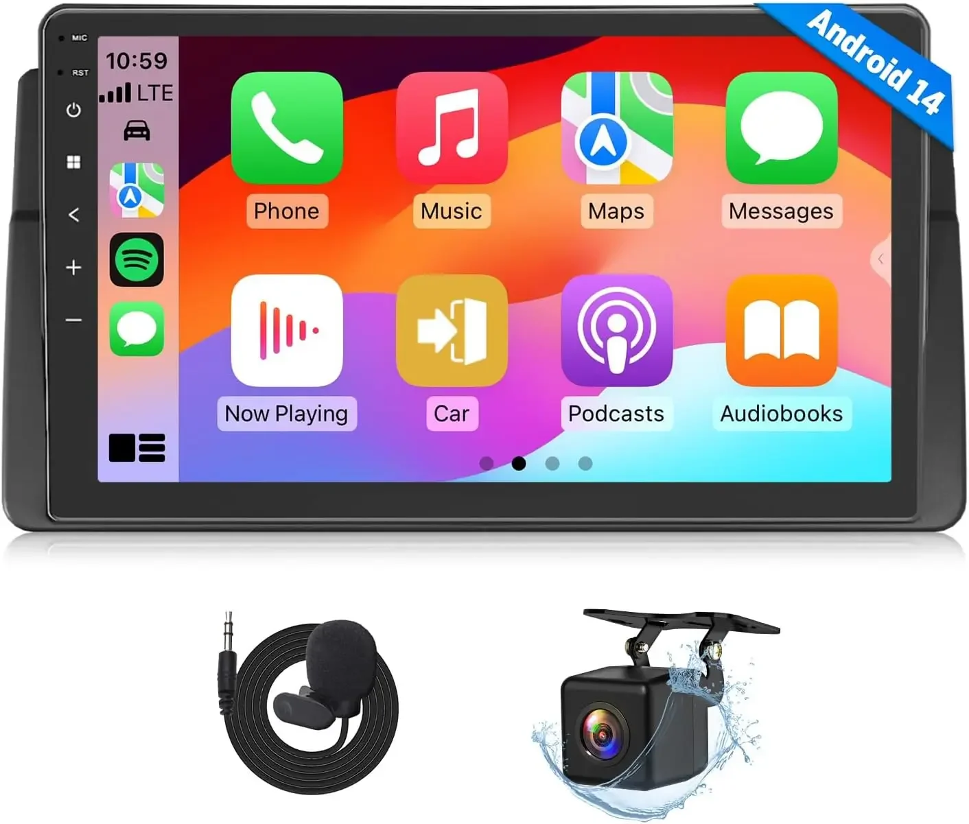 

Car Stereo 4+64GB for BMW 3 Series 325i 330i M3 (E46) 1998-2006, Android 14 Wireless CarPlay Stereo, 9 Inch Touchscreen Android