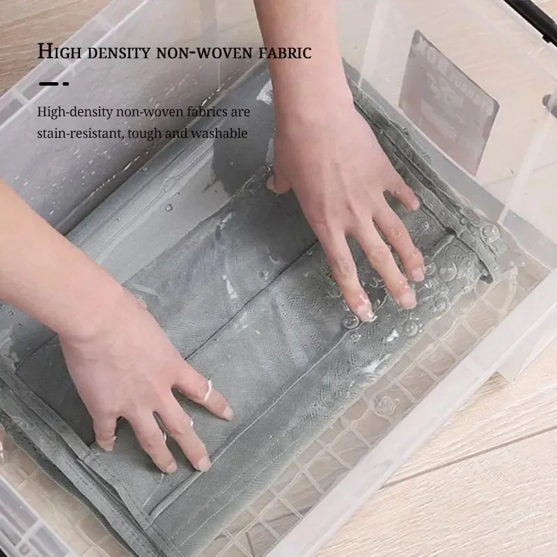 6 Pocket Hanging Handbag Organizer For Wardrobe Closet Gray Waterproof Storage Bag Door Wall Clear Sundry Bag With Hanger Pouch image 5