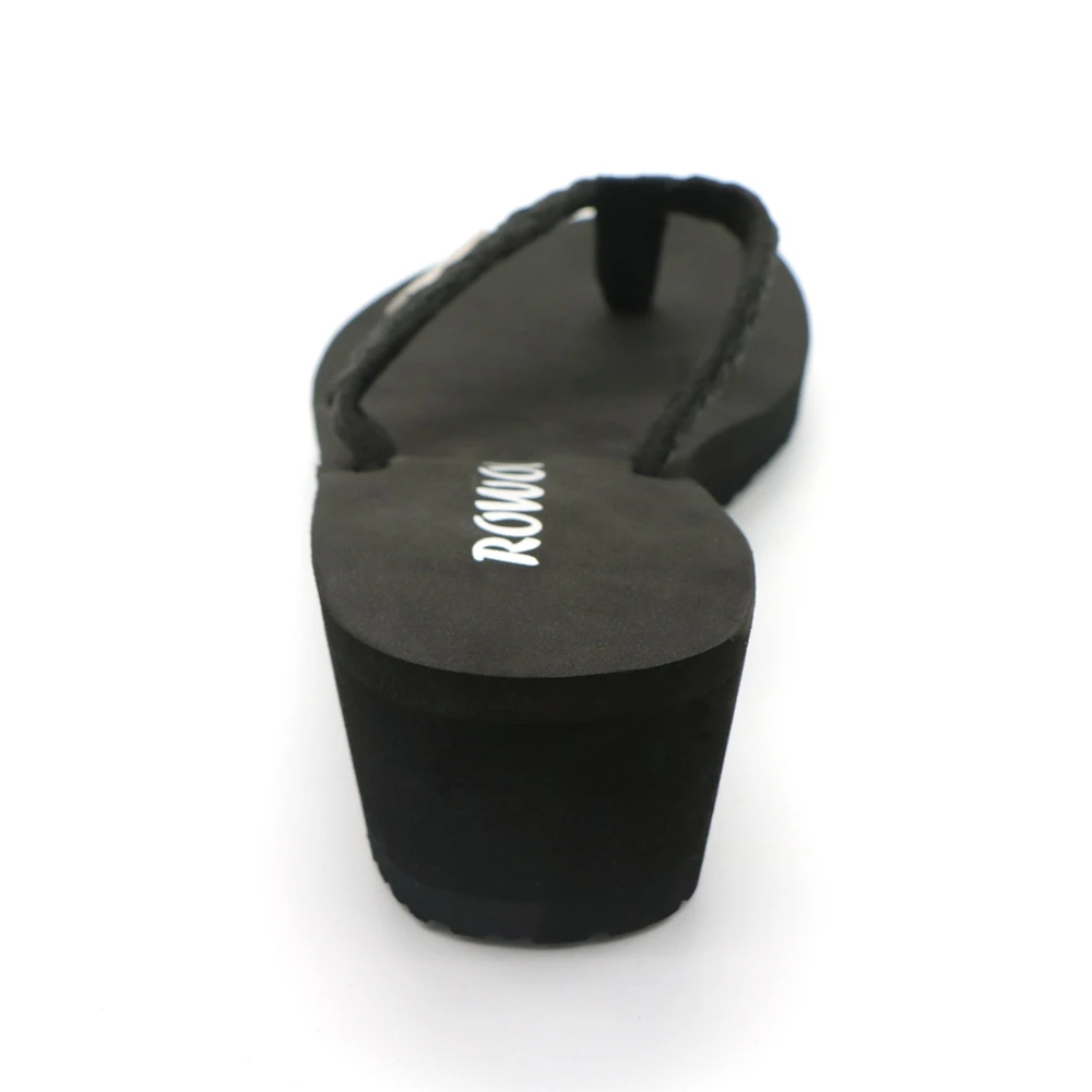 Chanclas de moda para mujer, sandalias de cuña, zapatillas de playa informales de verano, plataforma impermeable, tacones altos de 5CM