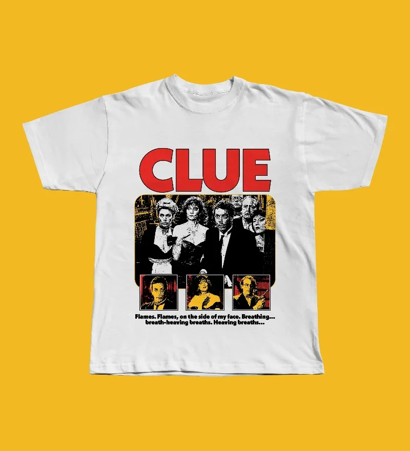 Camiseta del film Clue. Camiseta Tim Curry Wadsworth Ensemble, regalo para fanáticos de Murder Mystery de los años 80, camiseta vintage de la película