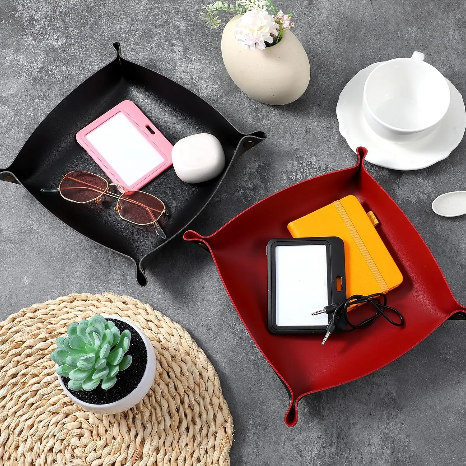 1Pc 25X25Cm Pu Leat…