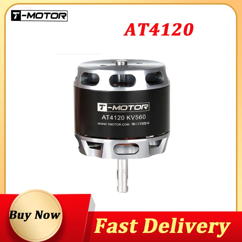 T-Motor AT4120 250KV/500KV/560KV 3-6S 3D Fixed Wing Airplane Long Shaft Brushless Motor For RC Drone