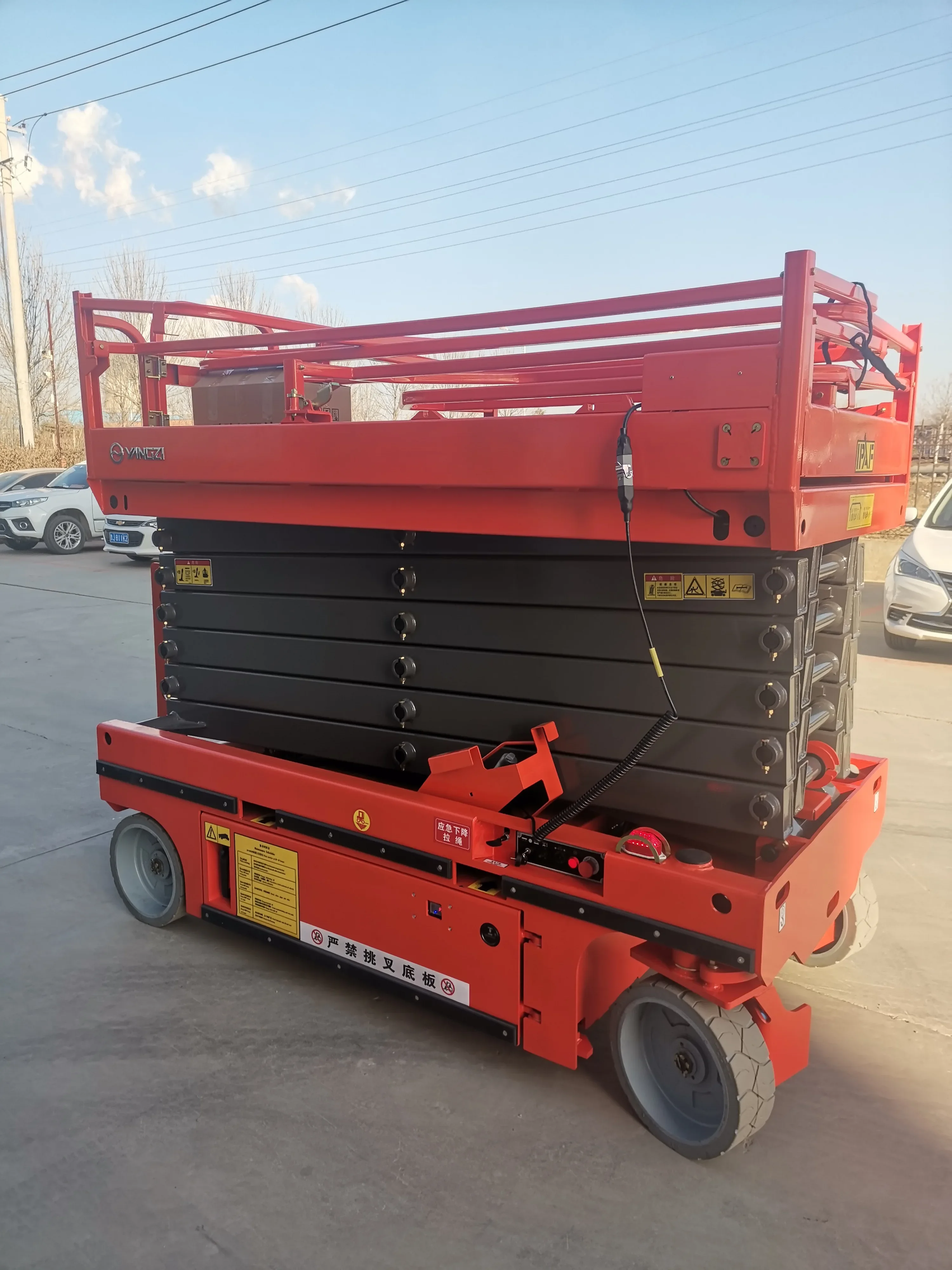 Scissor Lift Cart Hydraulic Manual Table Mobile Lift Platform