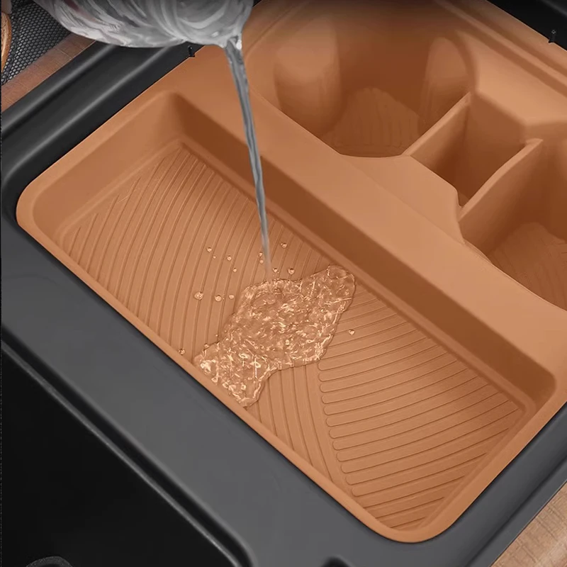 Dla Land Rover Defender 110/90/130 zmodyfikowane sterowanie centralne bezprzewodowy uchwyt na kubek na wodę silikonowa antypoślizgowa podkładka do przechowywania 22-24