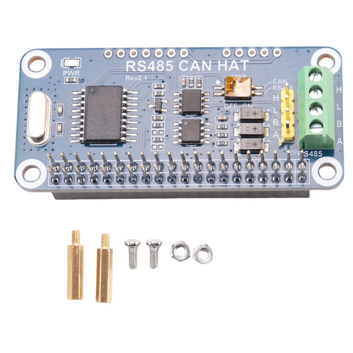 Efficiënte Waveshare RS485 CAN HAT voor Raspberry Pi stabiele communicatieserie