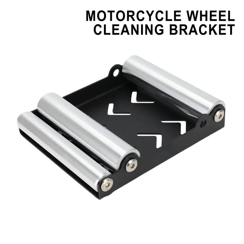

WO-Motorcycle Tire Wheel Cleaning Bracket Chain Clean Roller Ramp Lift Motorcycle Accessories