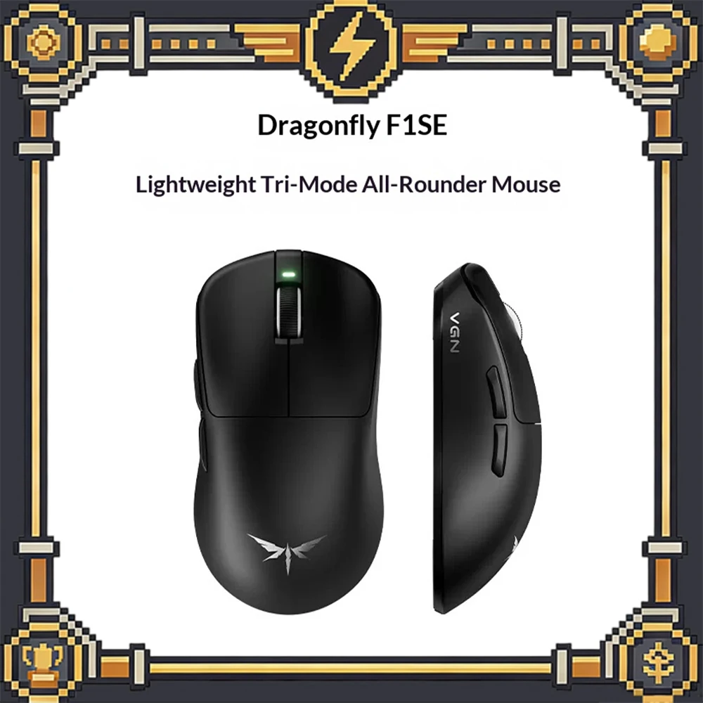 VGN Dragonfly F1SE Wireless Mouse Three Mode Connection  PAW3311 Sensor Game Mouse 100 Million Times Omron Mechanical Fretting