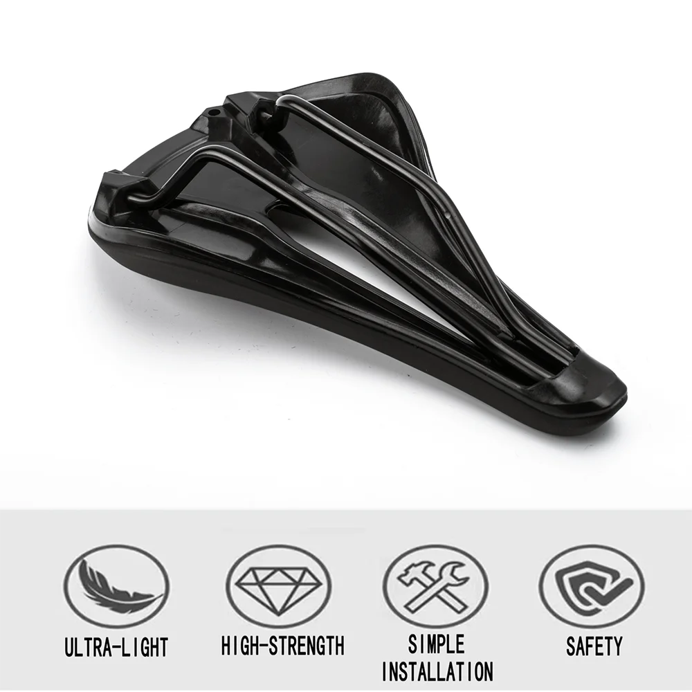 Girobros Hot Power Comp Bicycle Saddle for Mens Women Comfort Road Cycling Saddle Mtb Mountain Bike Seat 143mm Black Accesorios