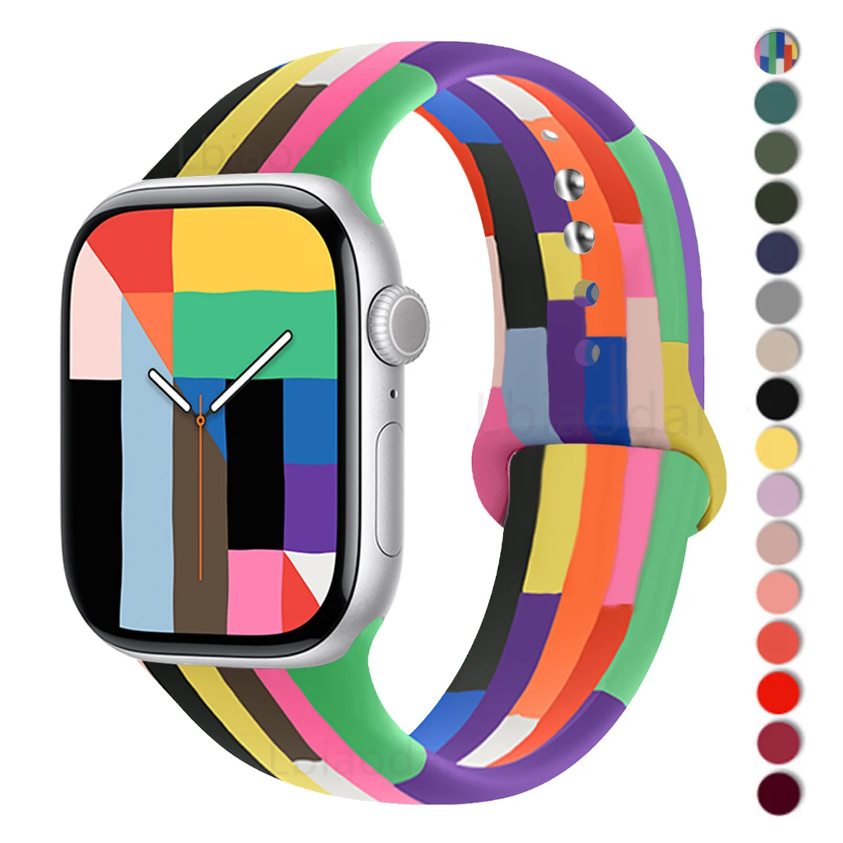 Silicone correas For Apple Watch Bands 44mm 40 mm 45mm 46mm 41mm 42mm bracelet iwatch series Se3 7 8 9 10 11 Ultra 3 2 band 49mm