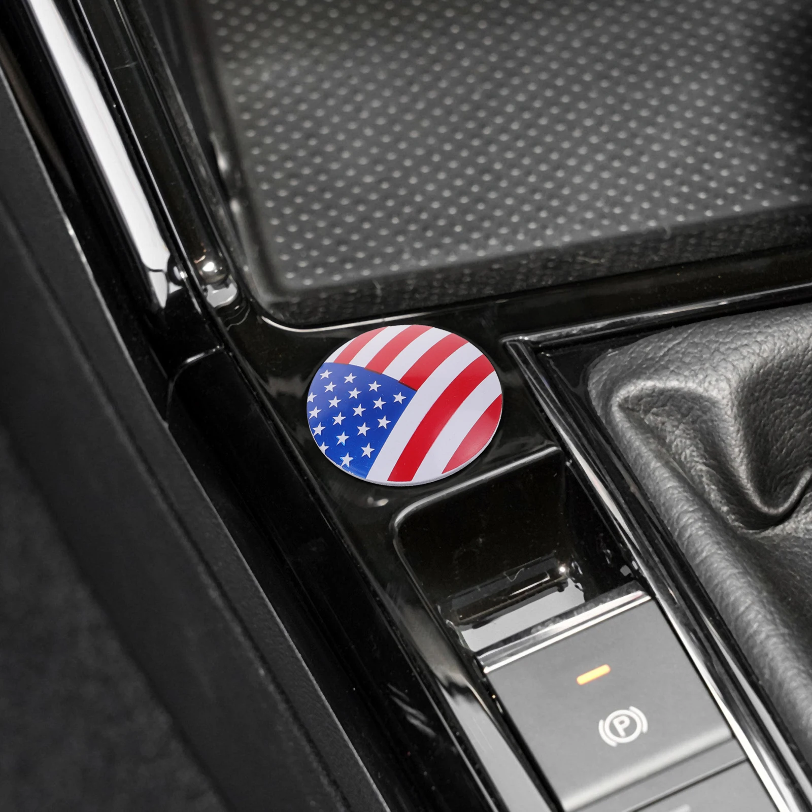 

Engine Start Cover Usa Car Interior Decoration Flag Design Abs Durable Car Interior Decor Protection Push To Start Accessories