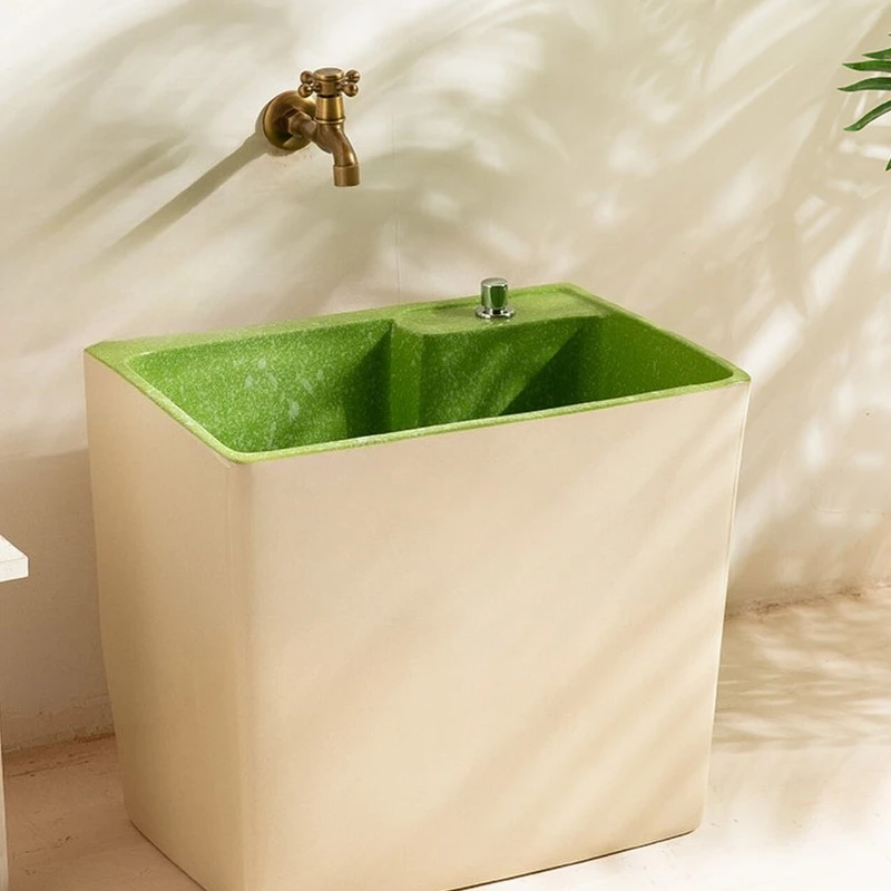 Mop Pool Balcony Large Ceramic Bathroom Mop Pool Floor Type