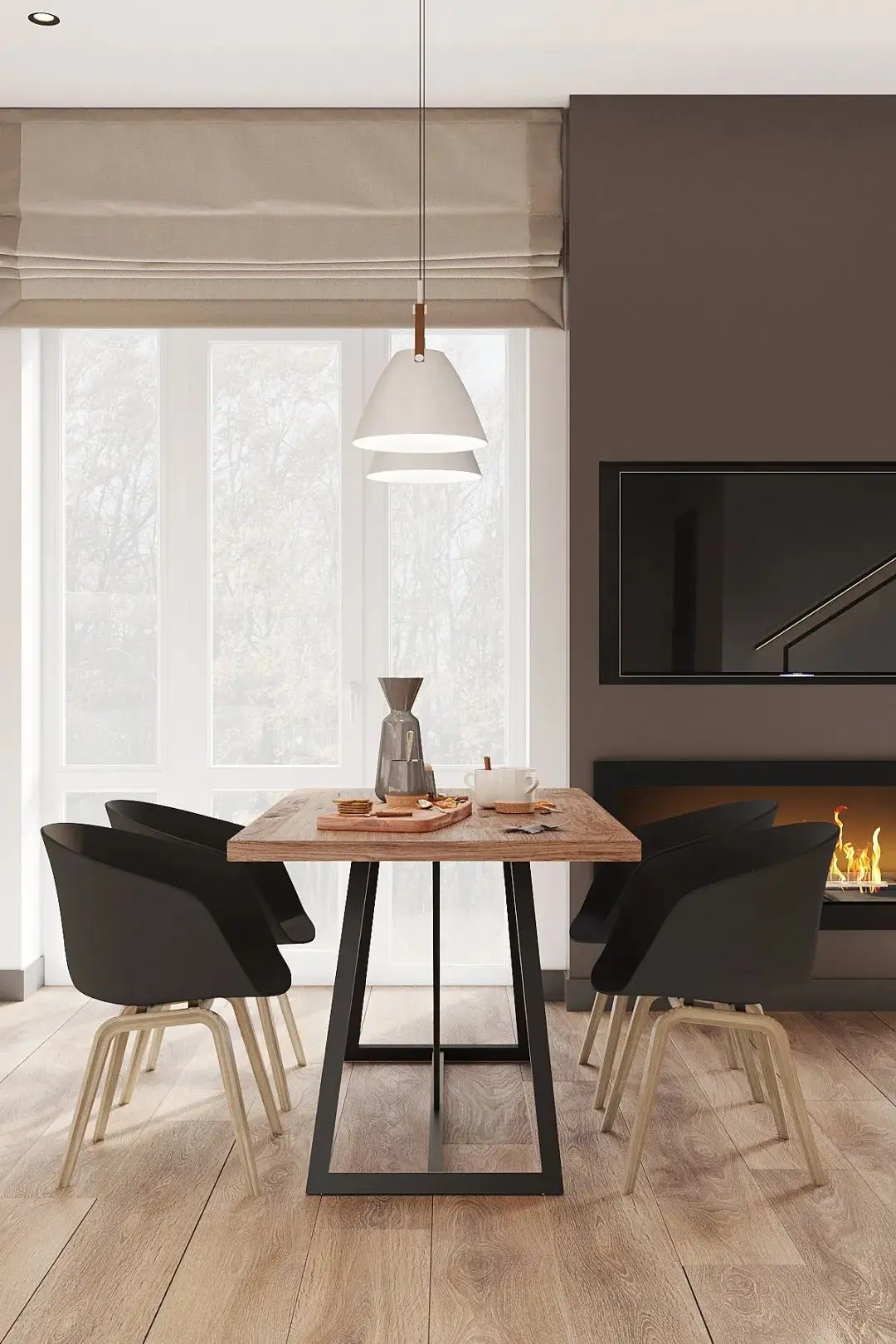 Desain Interior Gaya Modern Sanhai, Denah Lantai, Rendering 3D Max, Villa Roomstyler, Perencanaan Ruang, Rumah Impian yang Dikustomisasi