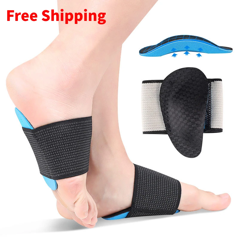 

1Pair FlatFoot Bandage Arch Support Pads Cushion Foot Care Insoles Plantar Fasciitis Half Pain Relief Orthosis Bunion Corrector