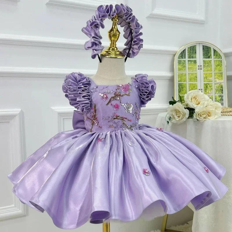 Custom Girls Birthday Dr Children's Princ Skirt Wedding Host Little Girl Puffy Skirt Small Child High End Flower Girl