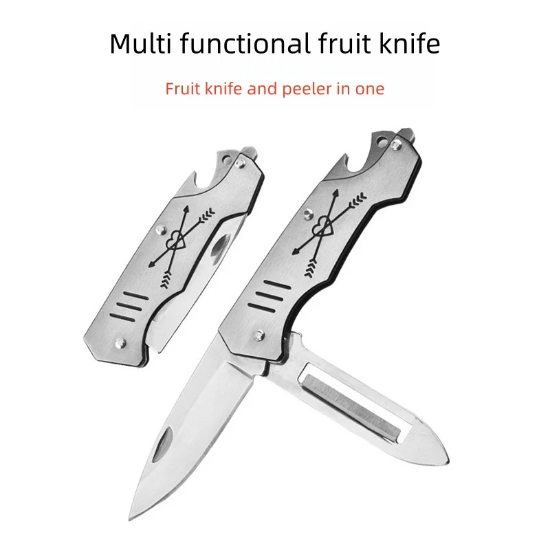 

Складной нож для улицы, портативный нож из нержавеющей стали для кемпинга, уличный нож, нож для фруктов, нож для пилинга