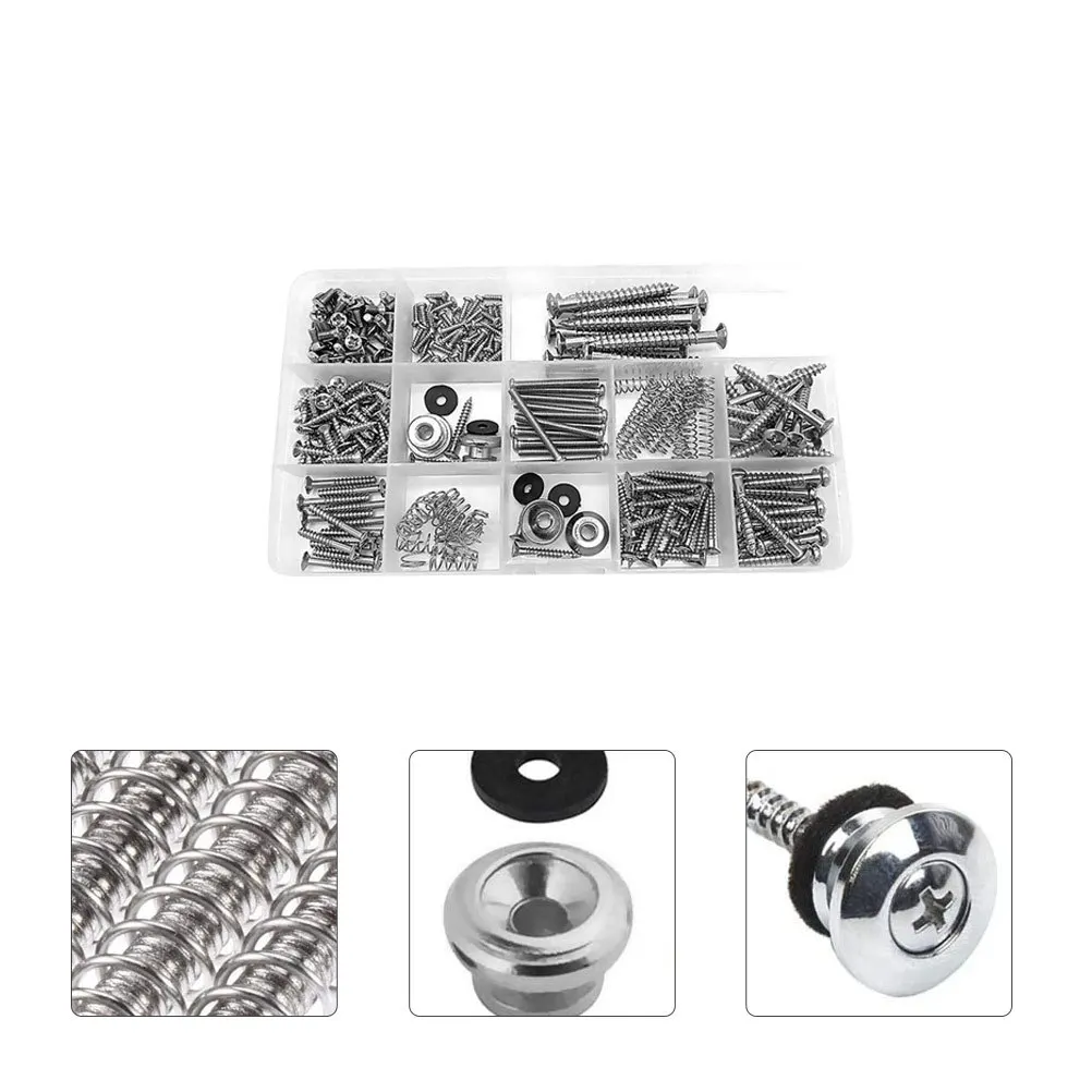 

1Set Guitar Repair Tools Stainless Steel Screw Kit Electric Guitar Mounting Accessories Luthier Supplies Screw for Pickup Ring