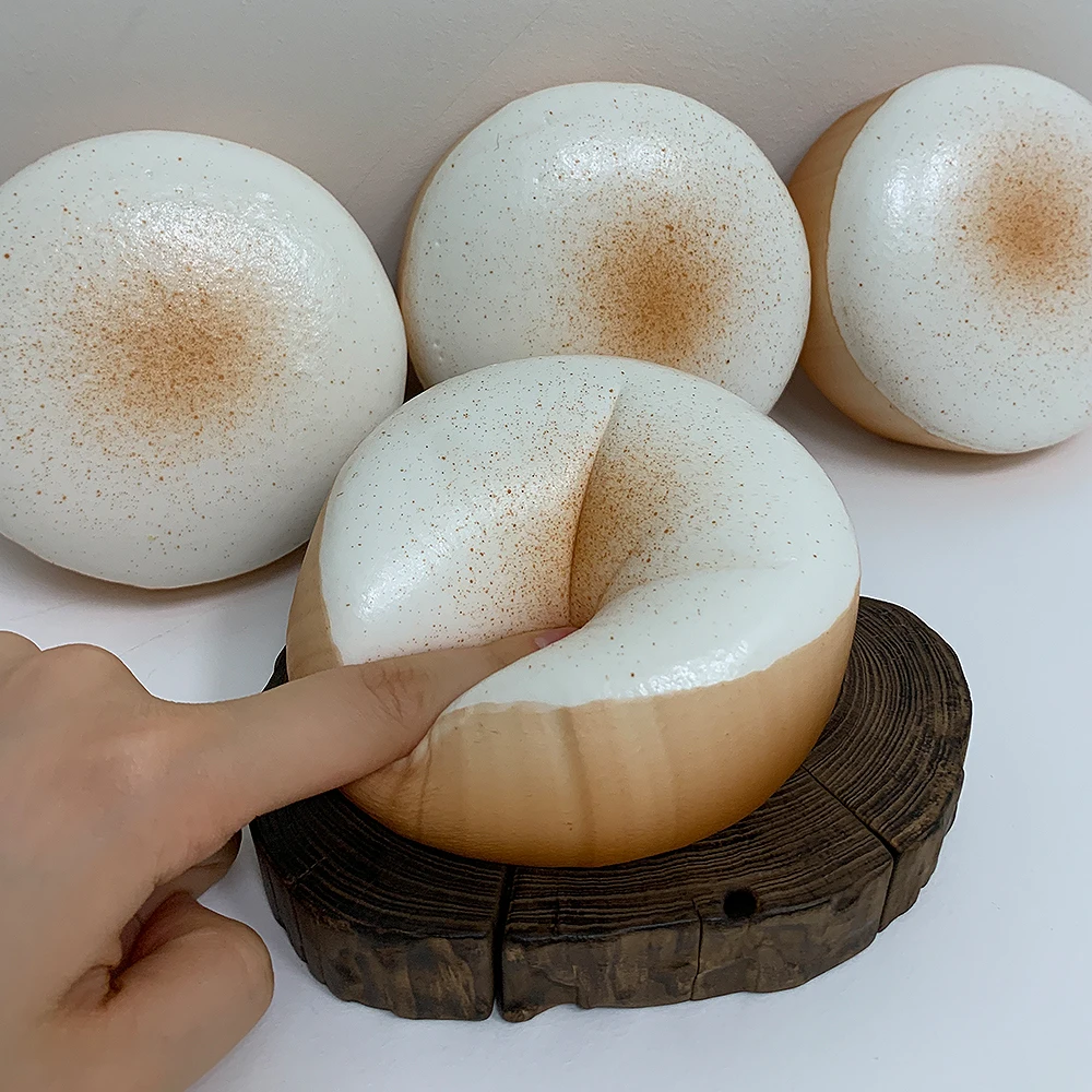 [Bread Snack/Dessert Taste] Ocho Cream Pongdang Roll Bread Squishy Ball Stress Relief Soft Cookie Cheese Hand Toy